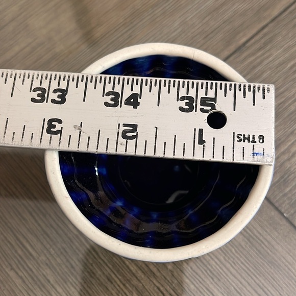 Vintage Cobalt Blue & Gold Footed Trinket Box - Picture 12 of 15